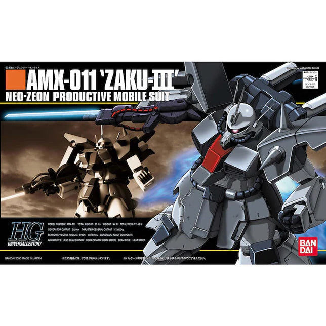 HGUC 014 AMX-011 Zaku III Neo Zeon Productive Mobile Suit 1/144