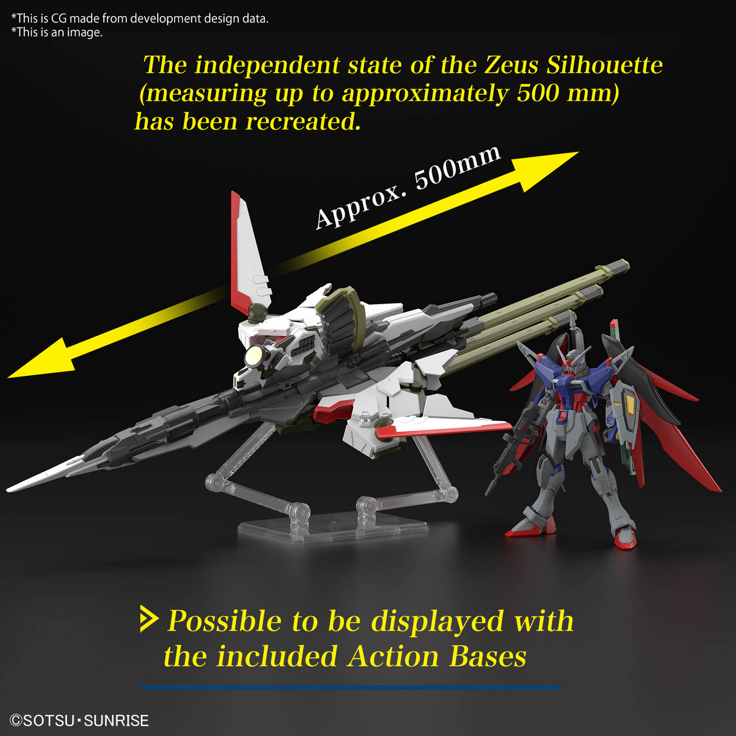 HG Destiny Gundam Spec II & Zeus Silhouette 1/144