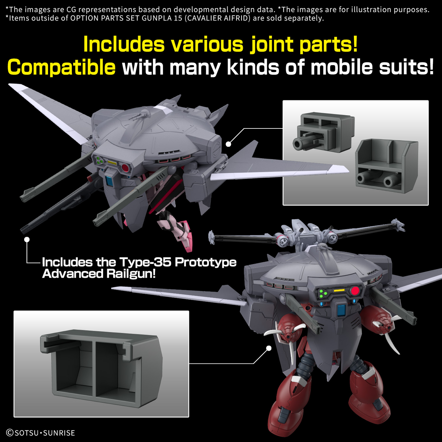 Parts Set Gunpla 15 (Cavalier Aifrid) 1/144
