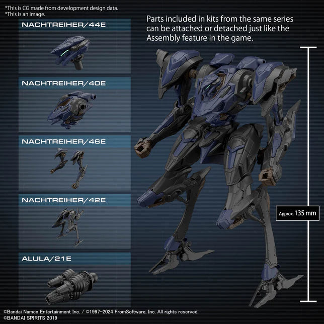 30MM ARMORED CORE Ⅵ FIRES OF RUBICON SCHNEIDER NACHTREIHER/40E STEEL HAZE