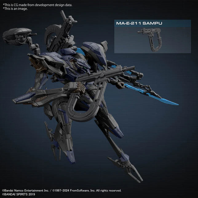 30MM ARMORED CORE Ⅵ FIRES OF RUBICON SCHNEIDER NACHTREIHER/40E STEEL HAZE