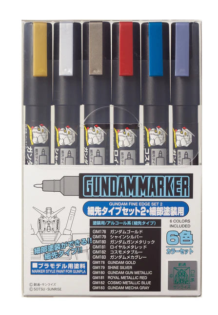 Gundam marker fine edge set 2