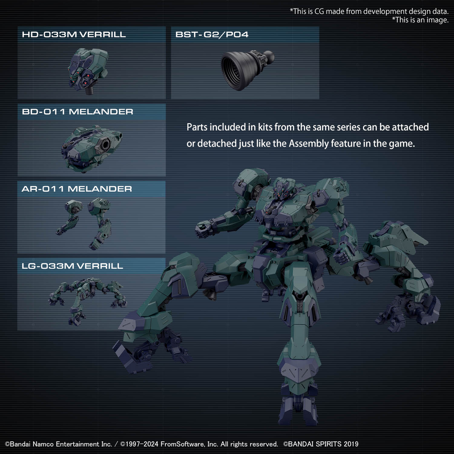 [ETA Q2 2025] 30MM Armored Core VI Fires of Rubicon Balam Industries BD-011 Melander Liger Tail